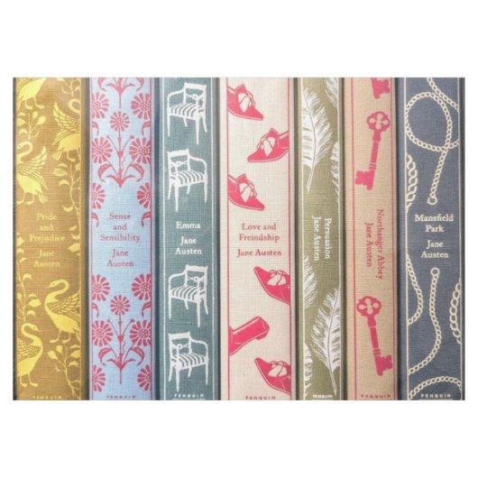 Jane Austen's books テーブルクロス (正面(横))