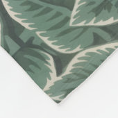 Jane Austen's Home Leaf Wallpaper フリースブランケット (角)