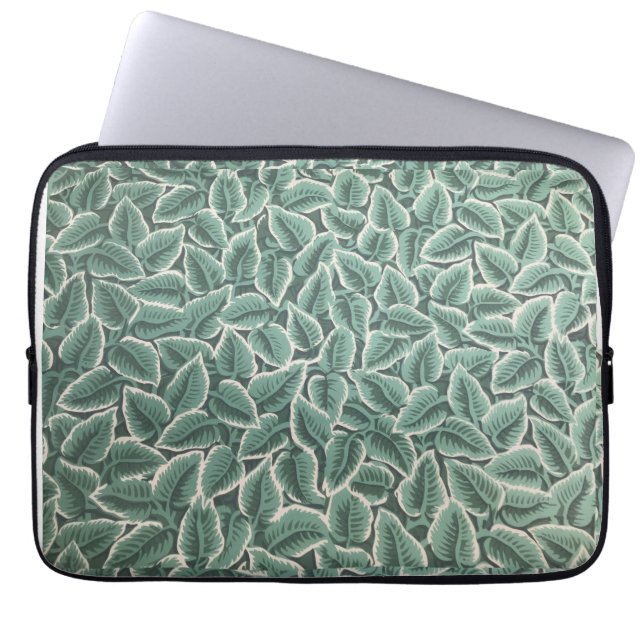 Jane Austen's Home Leaf Wallpaper ラップトップスリーブ (正面)