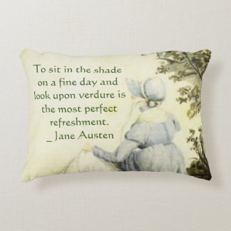 Jane Austen's Portrait +quote アクセントクッション