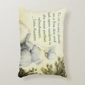 Jane Austen's Portrait +quote アクセントクッション (正面(垂直))