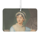 Jane Austen's Portrait +quote カーエアーフレッシュナー (裏面)