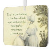 Jane Austen's Portrait +quote カーエアーフレッシュナー (左)