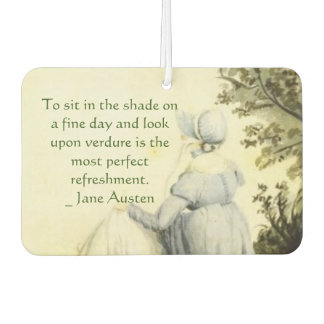 Jane Austen's Portrait +quote カーエアーフレッシュナー