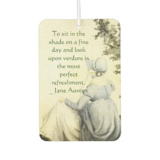 Jane Austen's Portrait +quote カーエアーフレッシュナー