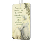 Jane Austen's Portrait +quote カーエアーフレッシュナー (左)