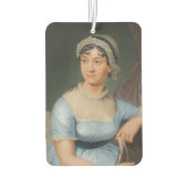 Jane Austen's Portrait +quote カーエアーフレッシュナー (裏面)