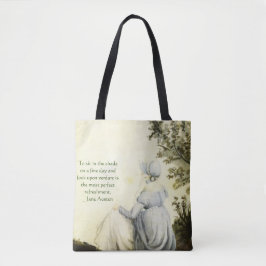 Jane Austen's Portrait +quote トートバッグ