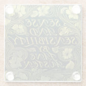 Jane Austen's "Sense and Sensibility"  ガラスコースター (裏面)