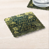 Jane Austen's "Sense and Sensibility"  ペーパーコースター (アングル)