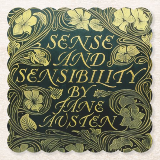 Jane Austen's "Sense and Sensibility"  ペーパーコースター (正面)