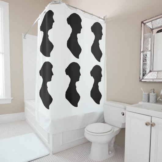 Jane Austen's silhouette シャワーカーテン (インサイチュ)