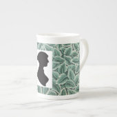 Jane Austen's Silhouette & Home Wallpaper ボーンチャイナマグカップ (正面右)