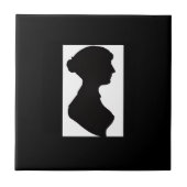 Jane Austen's Silhouette on Black タイル (正面)