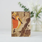Jane Avril著Henri de Toulouse-Lautrec Postcard ポストカード (スタンド正面)