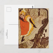 Jane Avril著Henri de Toulouse-Lautrec Postcard ポストカード (正面/裏面)