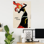 Jane Avril (1899) by Henri de Toulouse-Laurec ポスター (ホームオフィス)