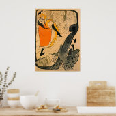 Jane Avril by Toulouse-Lautrec ポスター (キッチン)