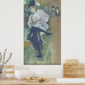 Jane Avril Dancing Henri Toulouse-Lautrec Canvas ポスター (キッチン)