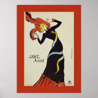 Jane Avril ～アンリ・ド・トゥールーズ・ロートレック1899ポスター