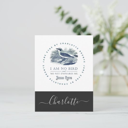 Jane Eyer - I Am No Bird – お名前を追加 ポストカード (スタンド正面)