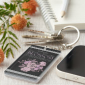 Jane Eyre – 一時的な花なし – バラブラック キーホルダー (正面右)