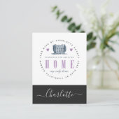 Jane Eyre – 私の唯一のホーム – 名前を追加 ポストカード (スタンド正面)