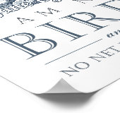 Jane Eyre – 私は鳥ではない – ヴィンテージ鳥 ポスター (角)