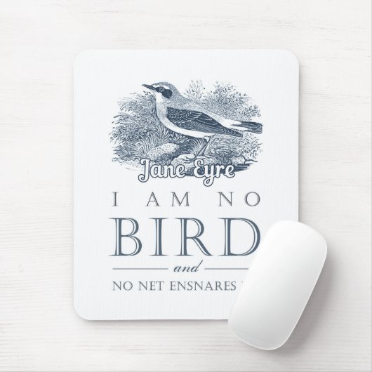Jane Eyre – 私は鳥ではない – ヴィンテージ鳥 マウスパッド (マウス)