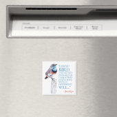 Jane Eyre – 私は鳥ではない – 青い喉の鳥 マグネット (インサイチュ (食洗機))