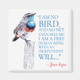 Jane Eyre – 私は鳥ではない – 青い喉の鳥 マグネット