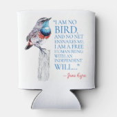 Jane Eyre – 私は鳥ではない – 青い喉の鳥 缶クーラー (裏面)