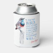 Jane Eyre – 私は鳥ではない – 青い喉の鳥 缶クーラー (缶裏面)