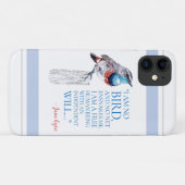 Jane Eyre – 私は鳥ではない – 青い喉の鳥 Case-Mate iPhoneケース (裏面(横))