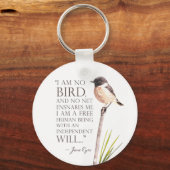 Jane Eyre – 私は鳥ではない – Brown Bird キーホルダー (正面)