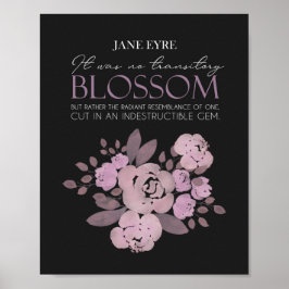 Jane Eyre - No Transit Blossom -バラon Black ポスター