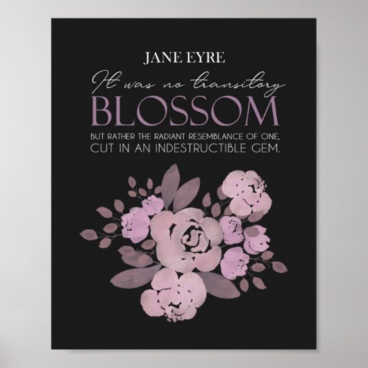 Jane Eyre - No Transit Blossom -バラon Black ポスター (正面)