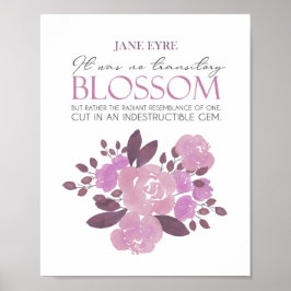 Jane Eyre - No Transit Blossom - Pink Roses ポスター