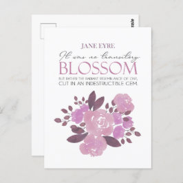 Jane Eyre - No Transit Blossom - Pink Roses ポストカード