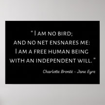 Jane Eyre Quote II - Classic Style