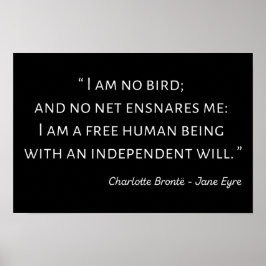 Jane Eyre Quote II - Classic Style ポスター