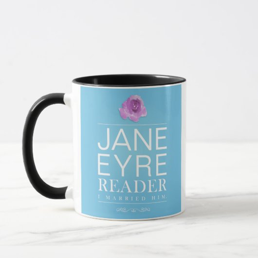 Jane Eyre - Reader I 結婚した Him -文字 マグカップ (左)