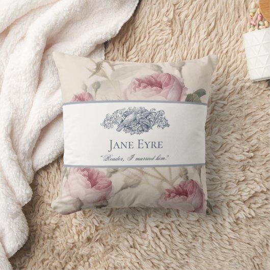 Jane Eyre - Reader I 結婚した His - Dovesフローラ クッション (ブランケット)