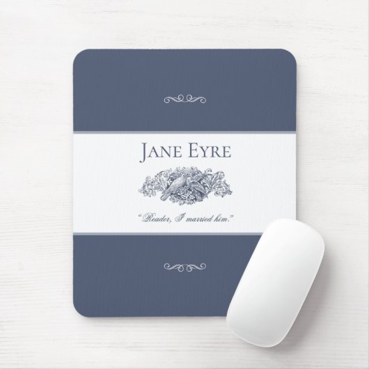 Jane Eyre - Reader I 結婚した His - Doves Dark Gray マウスパッド (マウス)