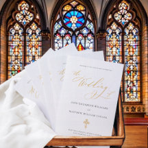 Jane Gold フルミサ カトリック結婚式プログラム