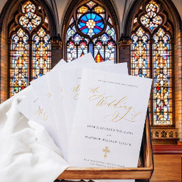 Jane Gold フルミサ カトリック結婚式プログラム