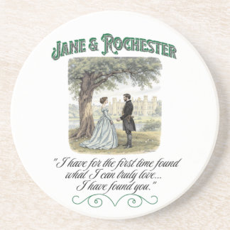 Jane & Rochester Thornfield Hall Romantic Quote  コースター