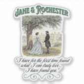 Jane & Rochester Thornfield Hall Romantic Quote シール (正面)