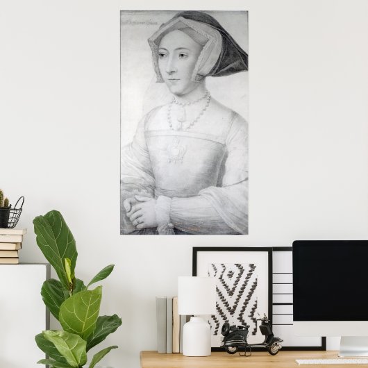 Jane Seymour, c.1536 ポスター (ホームオフィス)