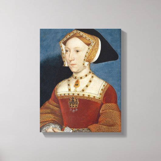 Jane Seymour - Hans Holbien the Young - 1536 キャンバスプリント (正面)